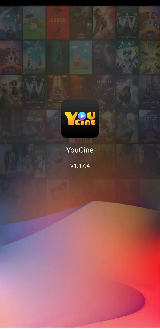 Tela inicial do YouCine APK versao 1.17.4