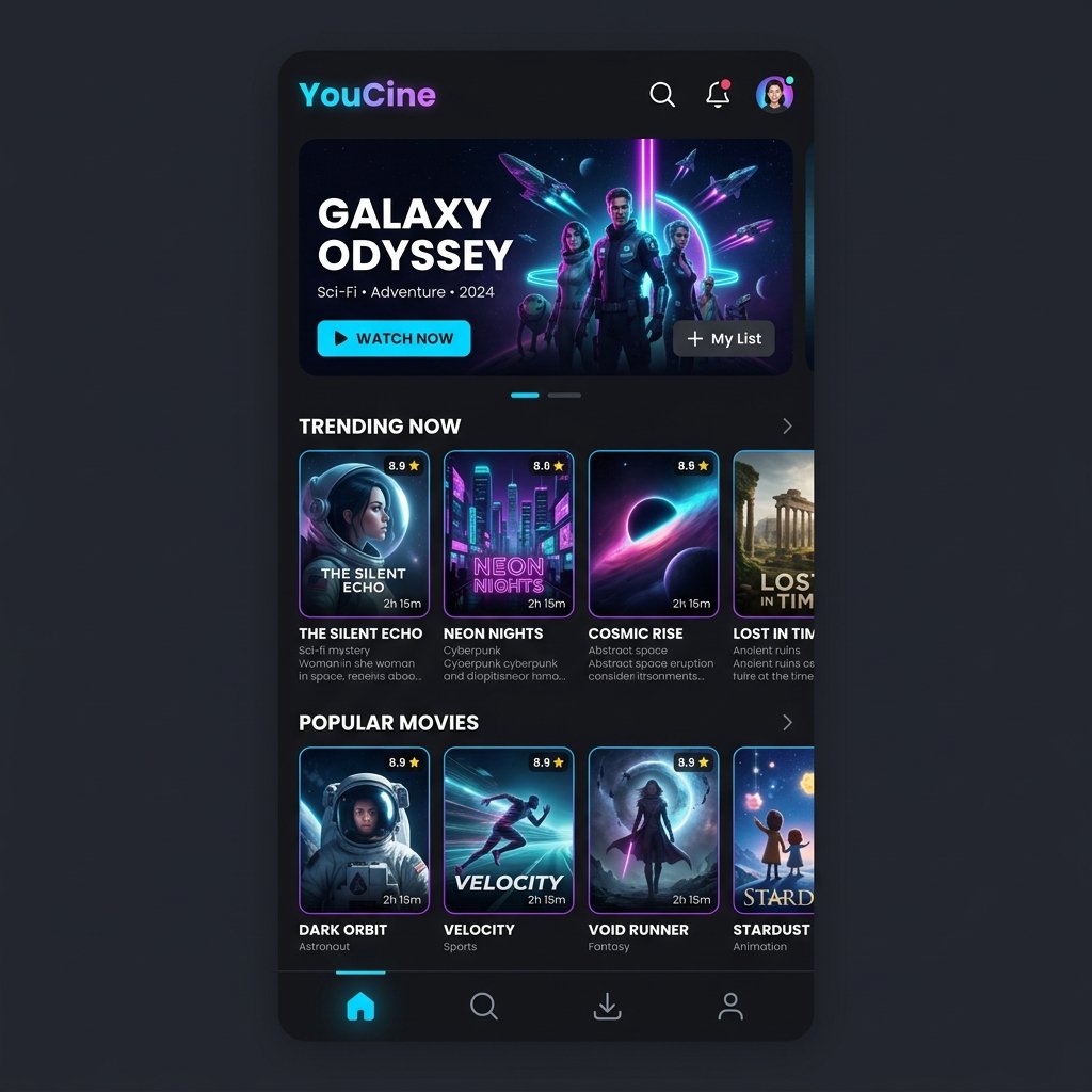 YouCine App Interface